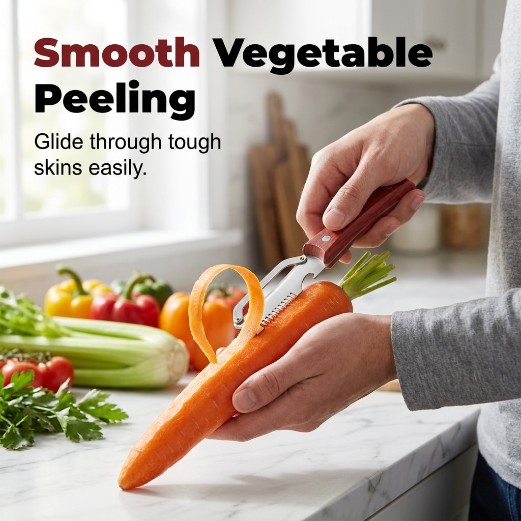 Three in One Kitchen Tool Spring Onion Shredder and Peeler with Bottle Opener