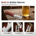 Three in One Kitchen Tool Spring Onion Shredder and Peeler with Bottle Opener