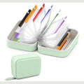 Travel Pill Organiser Case with Zip and Labelled Pouches for Weekly Medication