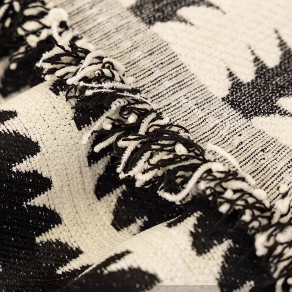 Tufted Plush Sofa Cover with Wave Stripe Pattern and Non Slip Backing
