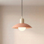 Two Tone Metal Pendant Light with Wide Dome Shade and Opal Globe for Dining Room