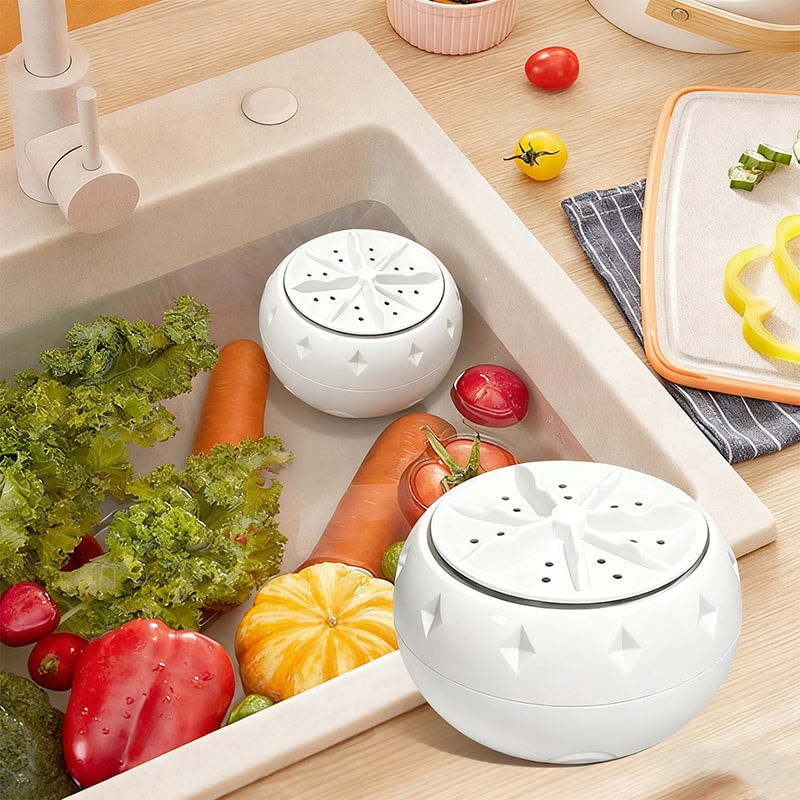 USB Fruit and Vegetable Washer Portable Vortex Produce Cleaner for Kitchen Sink