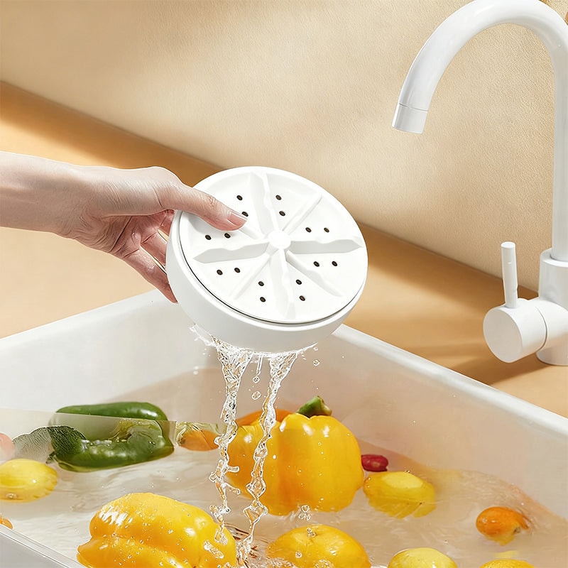 USB Fruit and Vegetable Washer Portable Vortex Produce Cleaner for Kitchen Sink