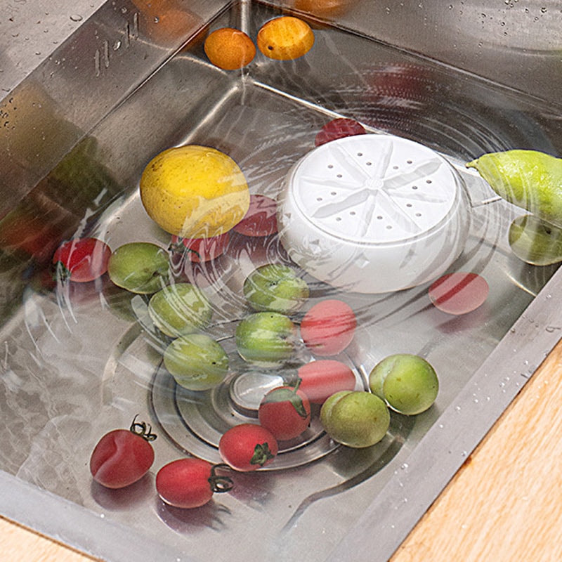 USB Fruit and Vegetable Washer Portable Vortex Produce Cleaner for Kitchen Sink