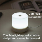 USB Powered LED Night Light with Touch Dimmer and Soft Glow for Bedside