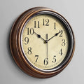 Vintage Round Wall Clock with Antique Finish Frame and Silent Quartz Movement