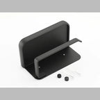 Wall Mounted Toilet Roll Holder with Phone Shelf in Rust Resistant Aluminium