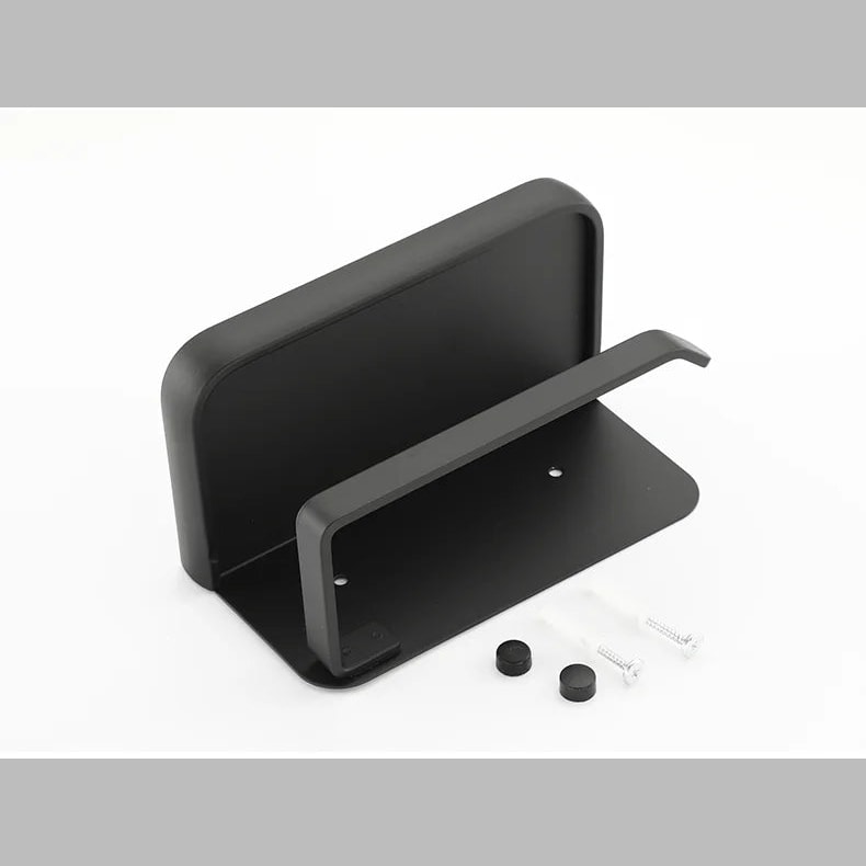 Wall Mounted Toilet Roll Holder with Phone Shelf in Rust Resistant Aluminium