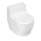 Wall Mounted Toilet Shaped Cat Water Bowl with Lid and Stainless Steel Insert