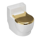 Wall Mounted Toilet Shaped Cat Water Bowl with Lid and Stainless Steel Insert