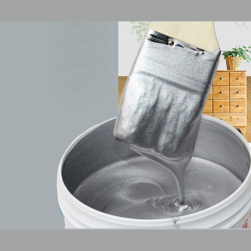 Water Based Metallic Leaf Paint with Brush for Furniture Crafts and Decor