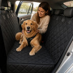 Waterproof Dog Car Seat Cover for Back Seat with Non Slip Backing