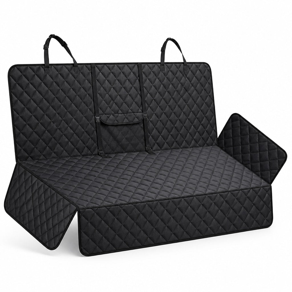 Waterproof Dog Car Seat Cover for Back Seat with Non Slip Backing