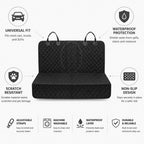 Waterproof Dog Car Seat Cover for Back Seat with Non Slip Backing