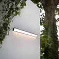 Waterproof Linear LED Outdoor Wall Light with Curved Acrylic Shade for Garden