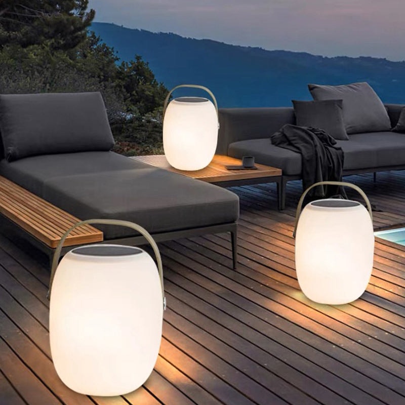 Waterproof Solar LED Lantern Lamp with Carry Handle and Remote for Garden