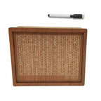 Wooden Money Box with Savings Challenge Grid to Tick Off for Saving Goals