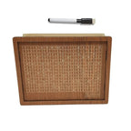 Wooden Money Box with Savings Challenge Grid to Tick Off for Saving Goals